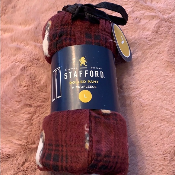 Stafford Other - NWT Men’s Stafford Large Microfleece Rolled Pant